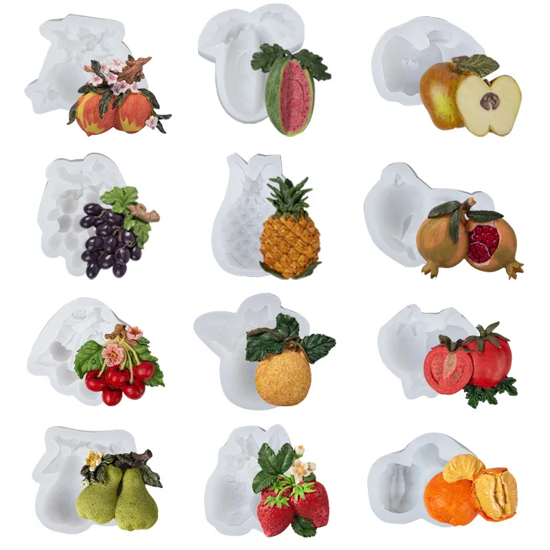 Fruit Collection Fondant Cooking Tools Silicone Mold For Baking Of Cake Decorating Kitchen Ware Sugar Pastry Bakery Mug
