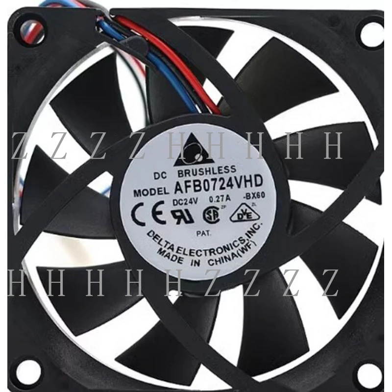 

Вентилятор охлаждения для инверторного шкафа Z DELTA AFB0724VHD DC24V 0.27A 7CM, 3-проводной