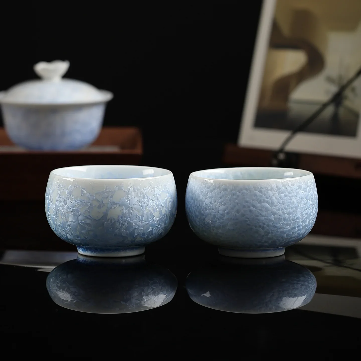Chinese Teacup Colorful Designer Teaware Kiln Transformation Master Cup Tea Cup Tea Tool Set Gift Accompanying Cool Drinkware