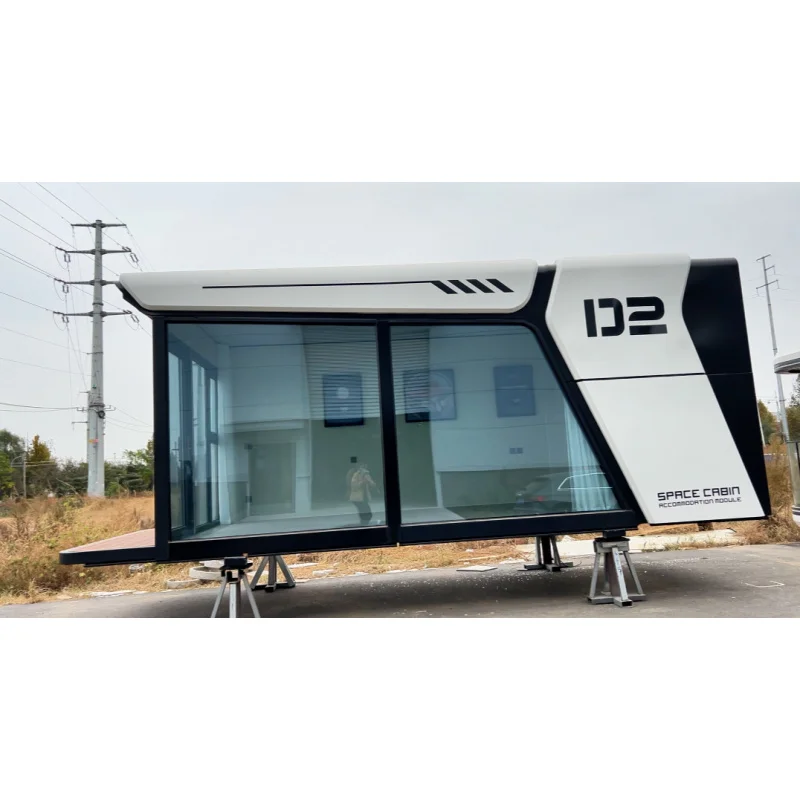 custom.Detachable Container-Mobile Luxury Living Capsule House Portable Flat Pack Ready-Made Steel Design Outdoor Use Featuring