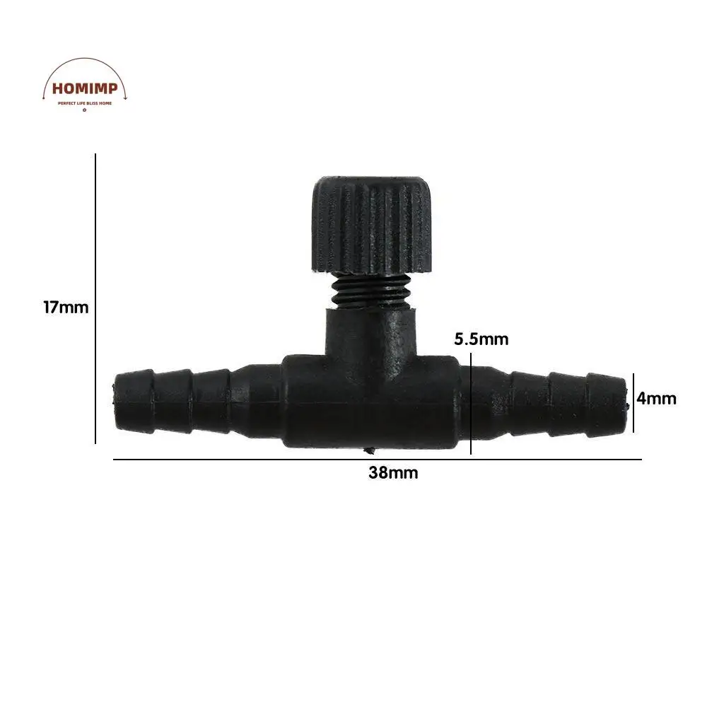 

4mm Air Pump Adjustable Air Line Tube Fish Tank Accessories Pipe Connector Aquarium Airline Regulator Flow Control Valve