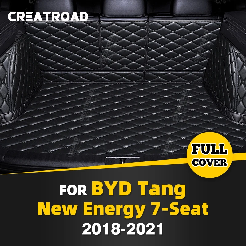 

Auto Full Coverage Trunk Mat For BYD Tang 7-Seat 2018-2021 20 19 Car Boot Cover Pad Cargo Liner Interior Protector Accessories