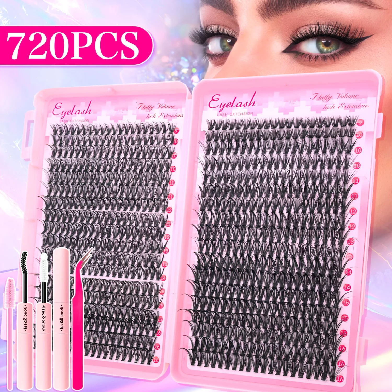 720/200pcs Eyelash Extension K - Lash Extension Tweezers recension och pris