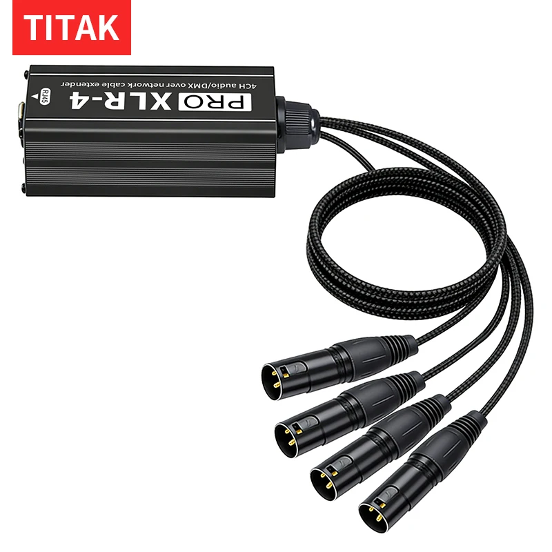 0.7 Meter 4CH XLR to RJ45 Extender PRO XLR-4 Mini Short Audio DMX Wire for Studio Live Small Equipment Layout