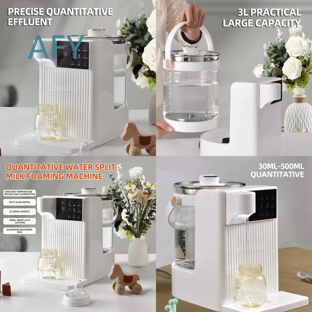 3L Desktop Water Dispenser for Fast Heating Pump Electric Kettle for Home Office Smart Water Boiler with Large Capacity Mini