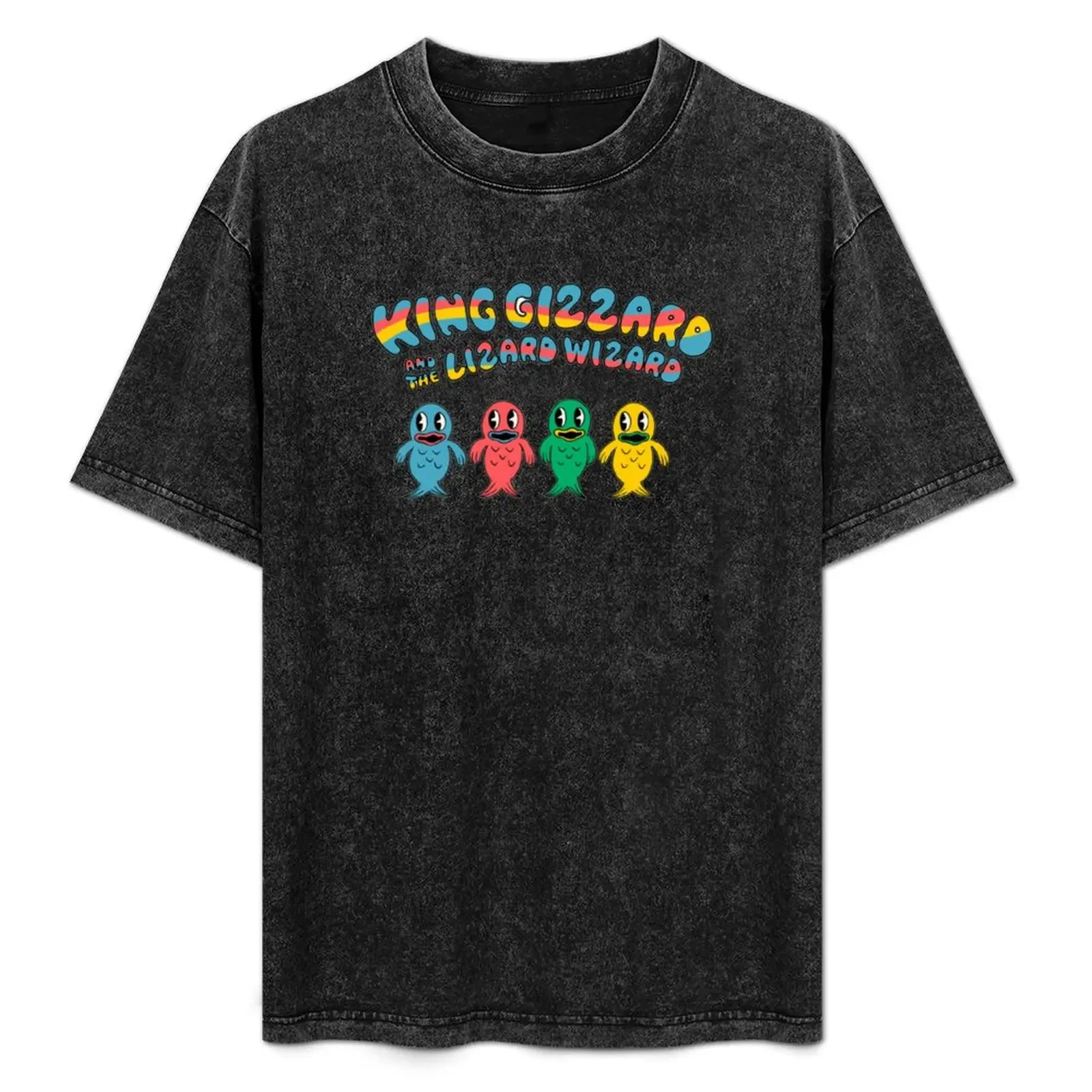 

King Gizzard And The Wizard Lizard fishies T-Shirt Plus Size All Match Tee Shirt