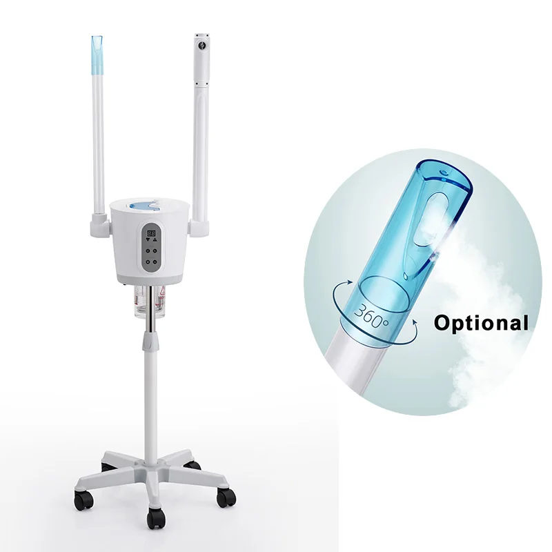 핫 페이셜 스티머 따뜻한 미스트 가습기, 얼굴 딥 클리닝 기화기 분무기, 오존, 홈 스파 살롱, 스킨 케어, 미백
