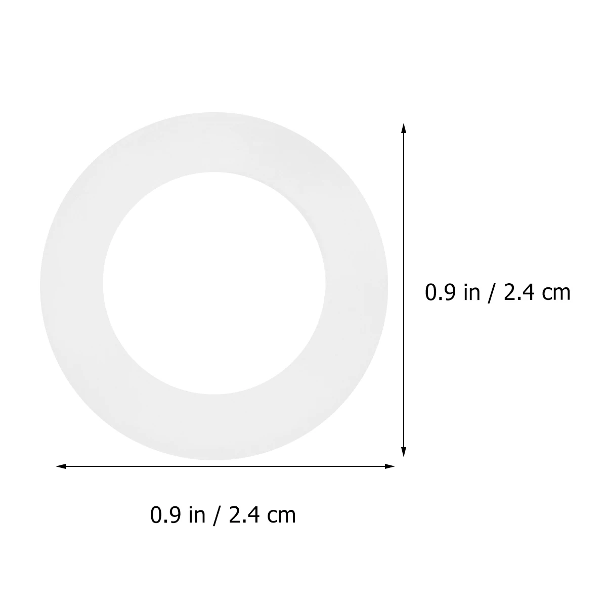 

100 Pcs Silicone Flat Washer Sealing Rings for Fastener Plugs Water Hydraulic Fittings Leakproof Hose Backup Pipe Sealing H