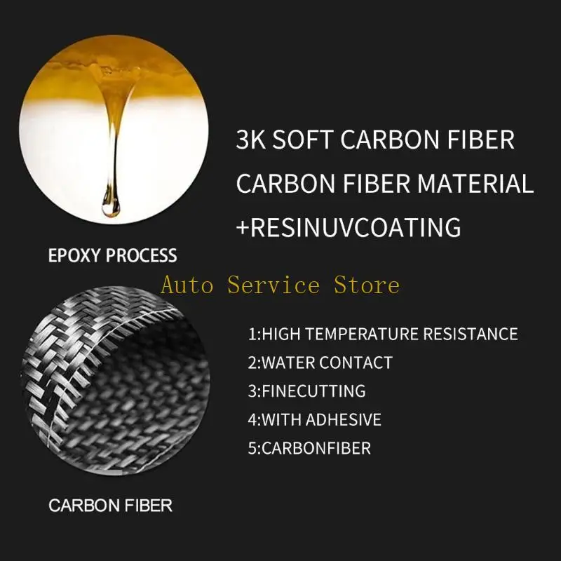 462A SelfAdhesive Full Interior Sticker Carbon Fiber FullInterior Cover Trim
