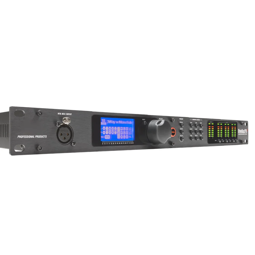 Procesador De Audio Dbx Driverack pa2 Crossover, 2x6/260/360, Venus, Alta Calidad, Precio Mayoreo, sistema con pantalla