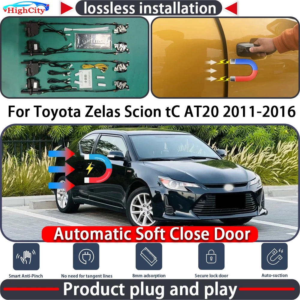 

Привод замка двери HighCity для Toyota Zelas Scion tC AT20 2011-2016, система плавного закрывания, автоматический комплект для доводки дверей