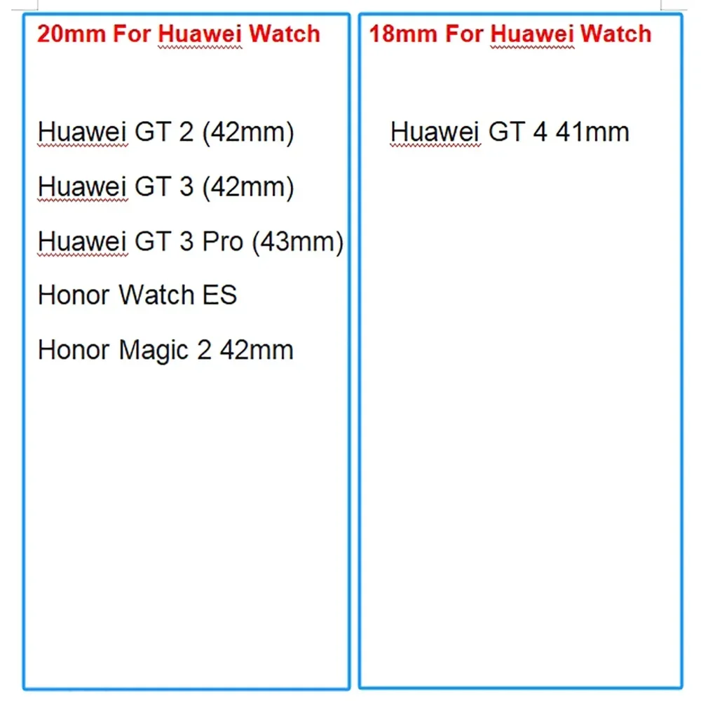 For 18mm 20mm Soft Silicone Sports Strap For Huawei Watch 2 GTS 3 /GT 2 42/Huami GTR 2E Strap Amazfit GTR 42mm GTS 2e Bracelet