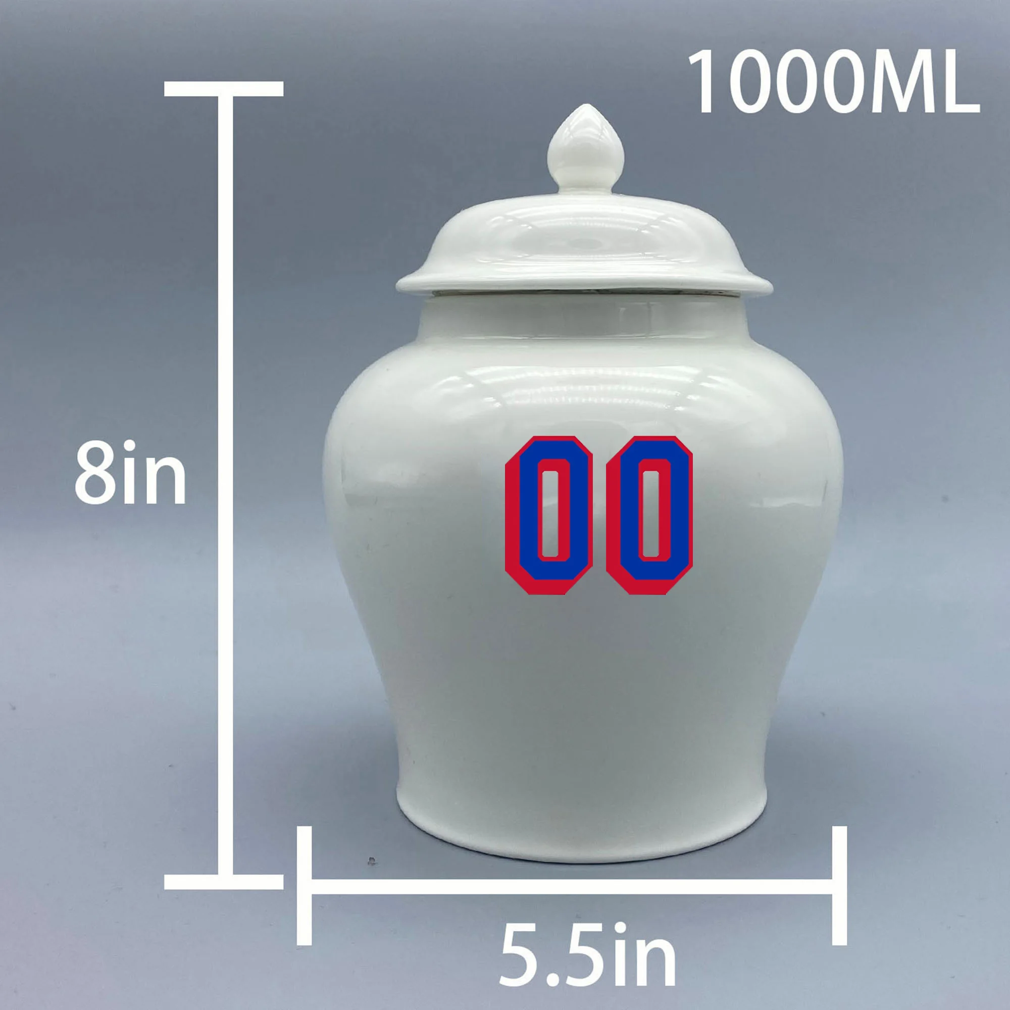 Medium Urn for New York Rangers-themed Hockey Urn.Please send me the customize information-name/date and number on the urn