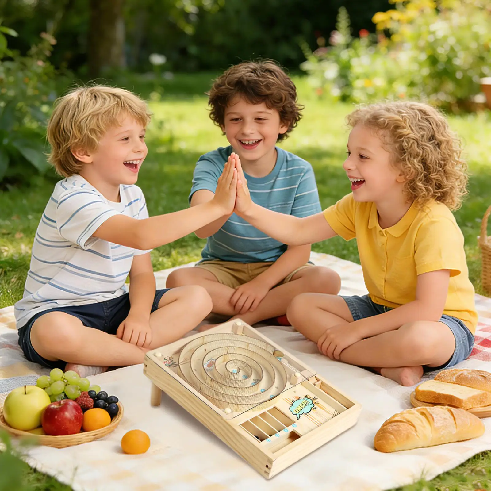 2～4人用漫画風卓上ビー玉迷路おもちゃ、子供向け誕生日パーティーの景品、幼稚園のご褒美