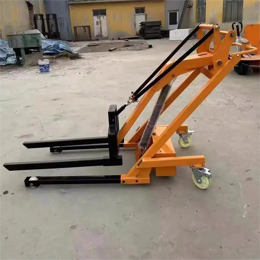 Por   Loading and Unloading Truck with Curved Arm Small Electric-hydraulic Truck Electric Forklift Truck