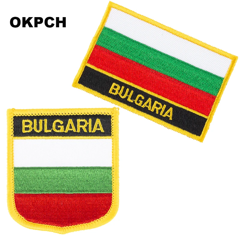 Benin flag patch 2pcs a Set Patches for Clothes DIY Decoration  PT0033-2