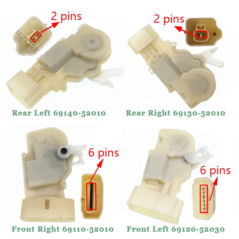 Приводы для передних задних левых и правых дверных замков 69110-52010 69120-52030 69130-52010 69140-52010 для фотоэлементов Lexus RX300