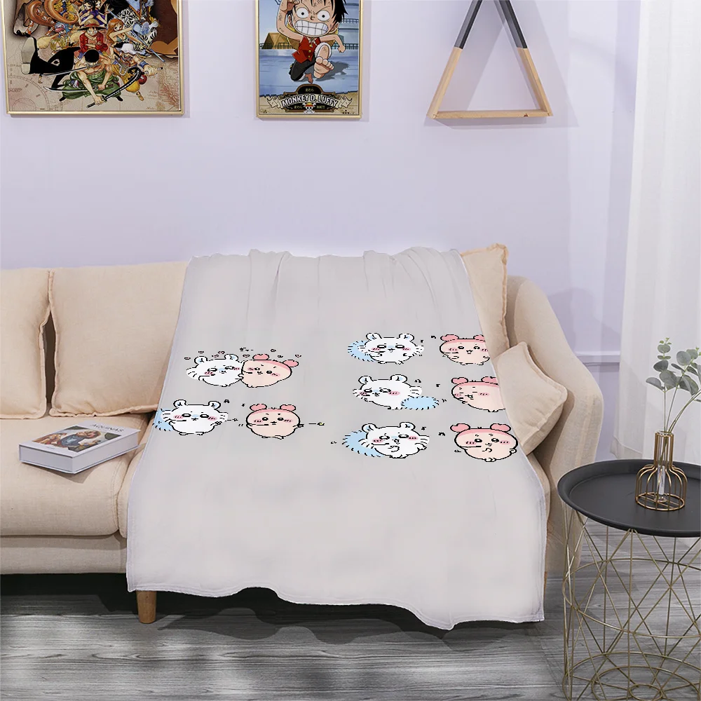 Chiikawa Children's Blanket Sofa Kissen Bed Plaid Stitch Octonauts King Size Shadow Hedgehog Coraline Hentai Plead Cover Mikko