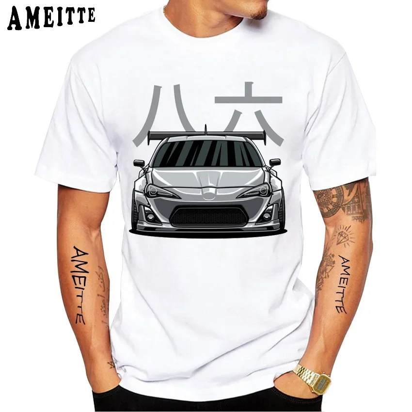 Drive The Legend  FRS  GT86 Civic Design T-Shirt New Summer Men Short Sleeve Car Sport Lovers Boy Casual Tops Man White Tees