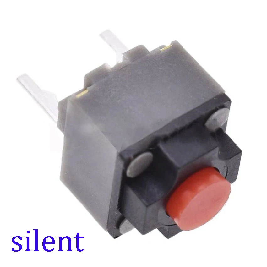 cltgxdd 10PCS silent mouse micro buttons, 6*6*7.3mm square micro switches, 2-pin 6x6x7.3mm button switches