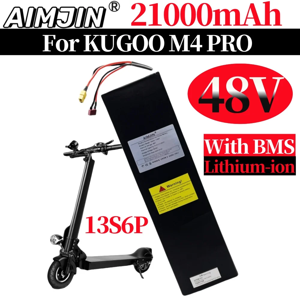 13S6P 48V Battery 21000mAh for Kugoo M4/M4Pro/Max Speed 18650  battery pack scooter with BMS