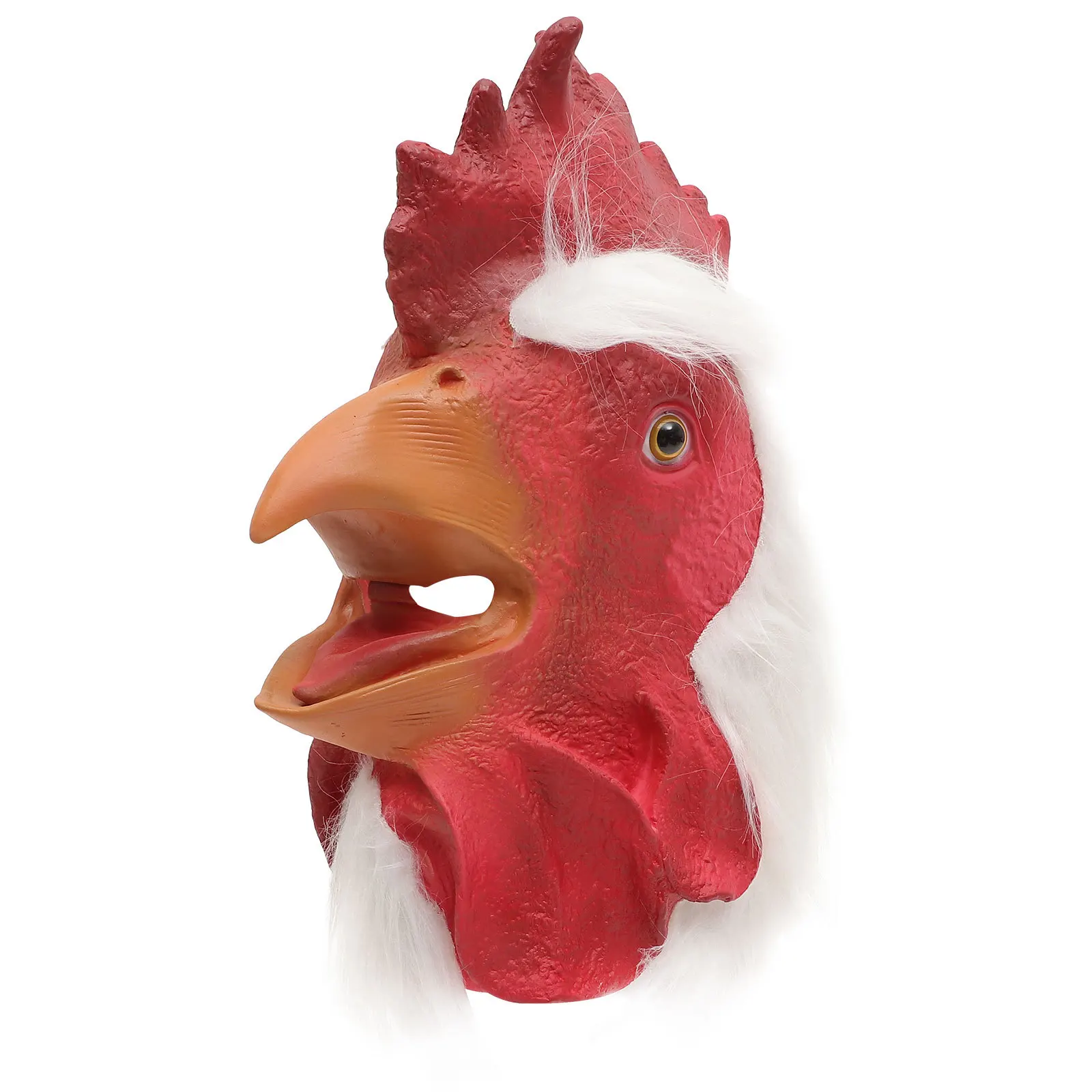 

1pc Rooster Mask Latex Animal Head Halloween Costume Cosplay Party Carnival Festival Accessory Masquerade Prop