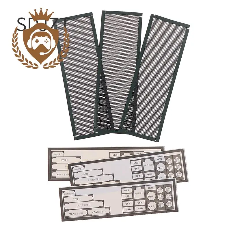 3Pcs 17*5cm PVC Dust Filter Universal DIY Shield Back Plate For Computer Chassis I/O