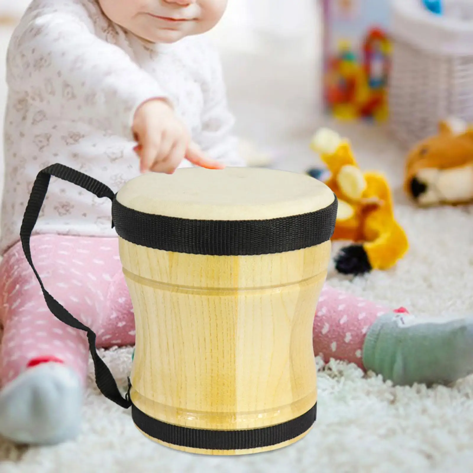 Wood Drums for Kids Preschool Bongo Drum for Kids Festival Gift Musicality