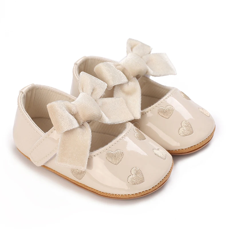 Babyschoenen Lente En Herfst Seizoen Nieuwe Mode Strik Zachte Neus Schoenen Vrouwelijke Baby Anti Slip Prinses Schoenen