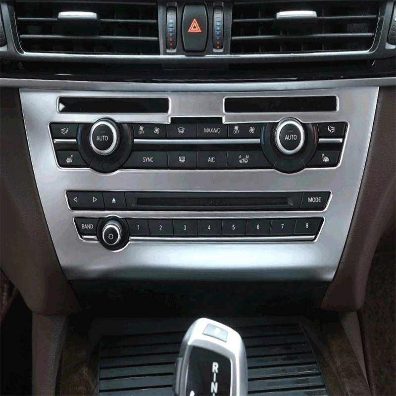 

Для BMW X5 X6 F15 F16 2014-2019 автомобильные аксессуары хромированный автомобильный Стайлинг внутренняя кнопка декоративная панель Крышка отделка наклейка Рамка