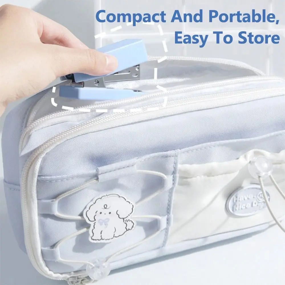 Morandi Color Stapler Use 24/6 Staples Heavy Duty Bookbinding Machine Multi-function Manual Binding Tool School Office