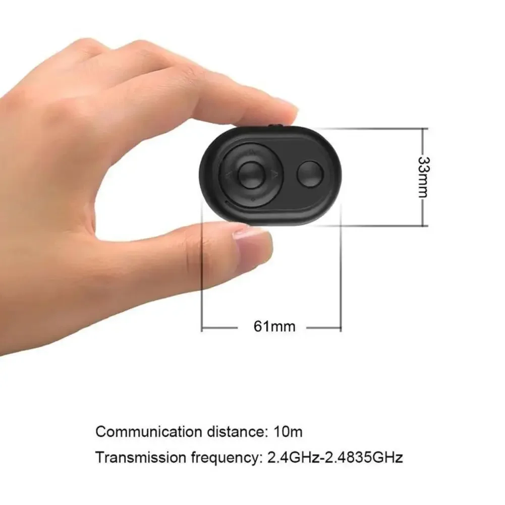 Mini Wireless Bluetooth-compatible Remote Shutter Controller Button Self-timer Camera Stick Shutter Release Phone Page Turning