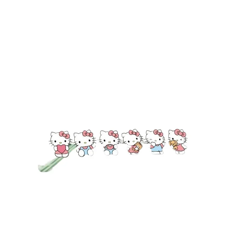 MINISO Sanrio HelloKitty Car Reflective Stickers Decorative Window Glass Body Waterproof Stickers Cute Car Decorative Painting