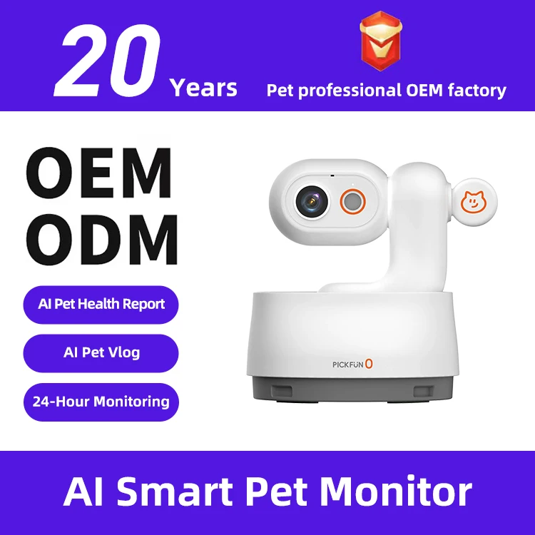 2K 500W HD Auto Track Pet Action Camera Rotation WiFi Cloud/Local Storage Lightweight Pet Health Monitoring Ai Network Camera