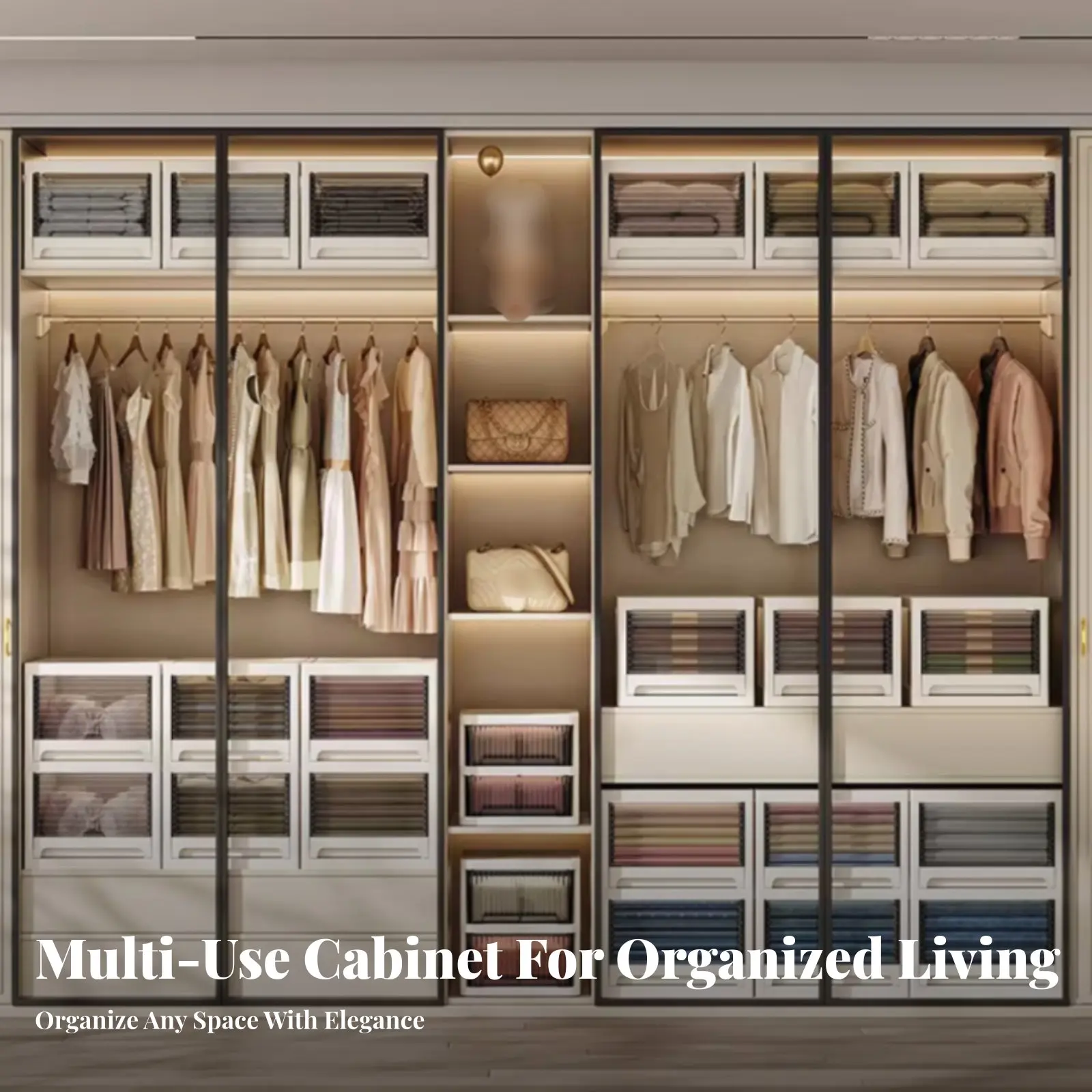 

Складной выдвижной ящик для хранения с прозрачным окошком, органайзер для взрослых, арендаторов, общежитий