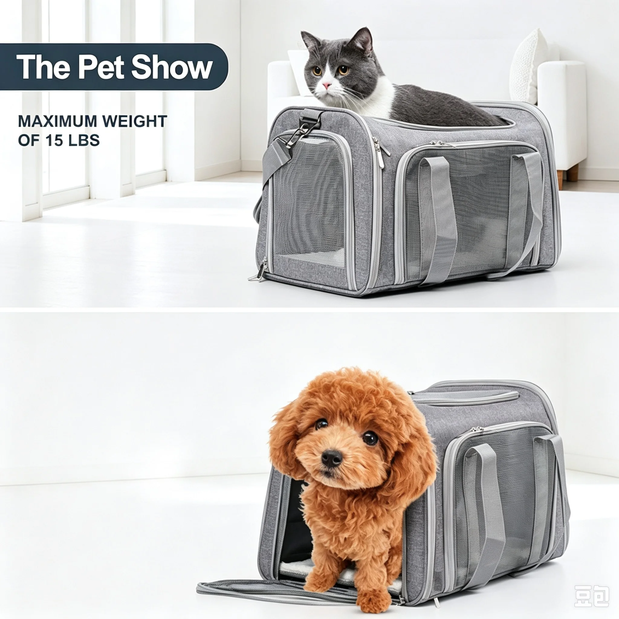 Pet Carrier Bag Side Ventilated Backpack Cat Pet Carriers Dog Travel Bag Airline Approved Transport for Small Dogs Cats Outgoing