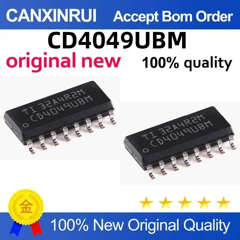 (5-100 pieces) Brand new original CD4049UBM CD4049 SOP16 six channel reverse buffer/converter chip IC