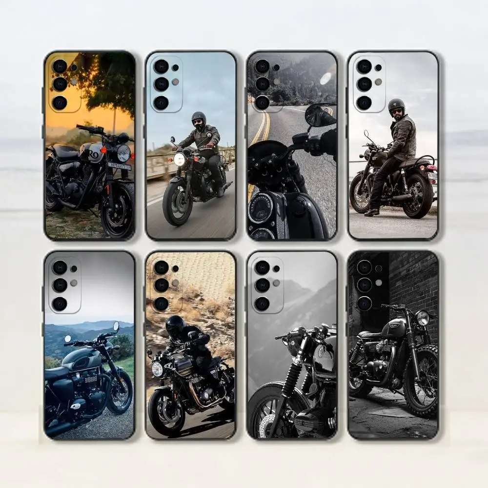 Bonneville T120   Phone Case Black Silicone Soft For Samsung S25,S24,S21,S22,S23,S30,Ultra,S20,Plus,Fe,Lite