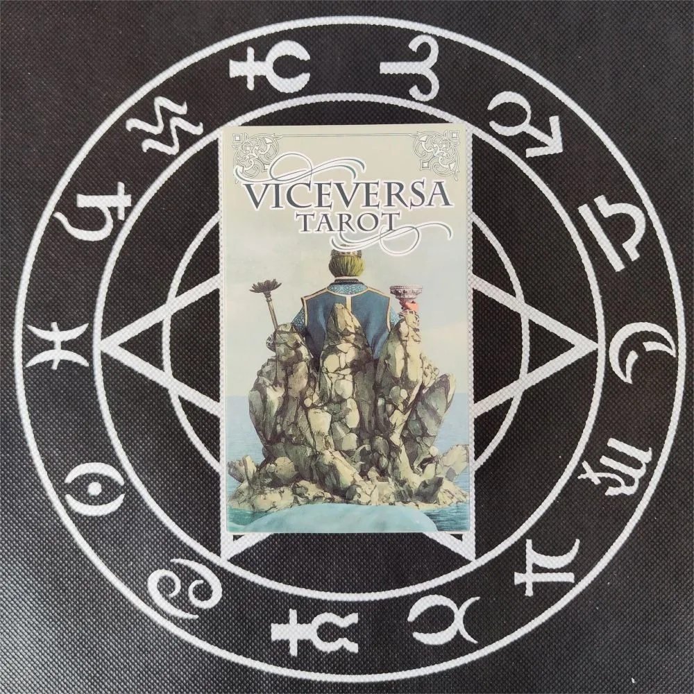 12x7cm Viceversa Tarot Card Game Both Sides Illustrated 78 Pcs Cards with Guidebook for Beginners