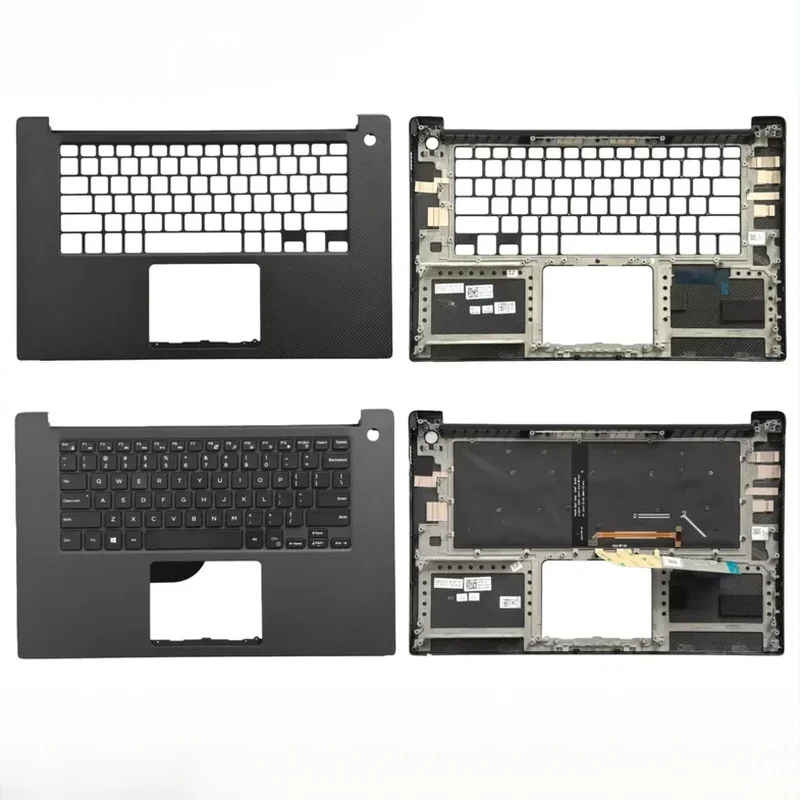 For DELL XPS 15 9570 7590 Precision 5530 5540 Laptop Palmrest Upper Case KB Bezel C Shell US Backlight Keyboard 0JG1FC JG1FC