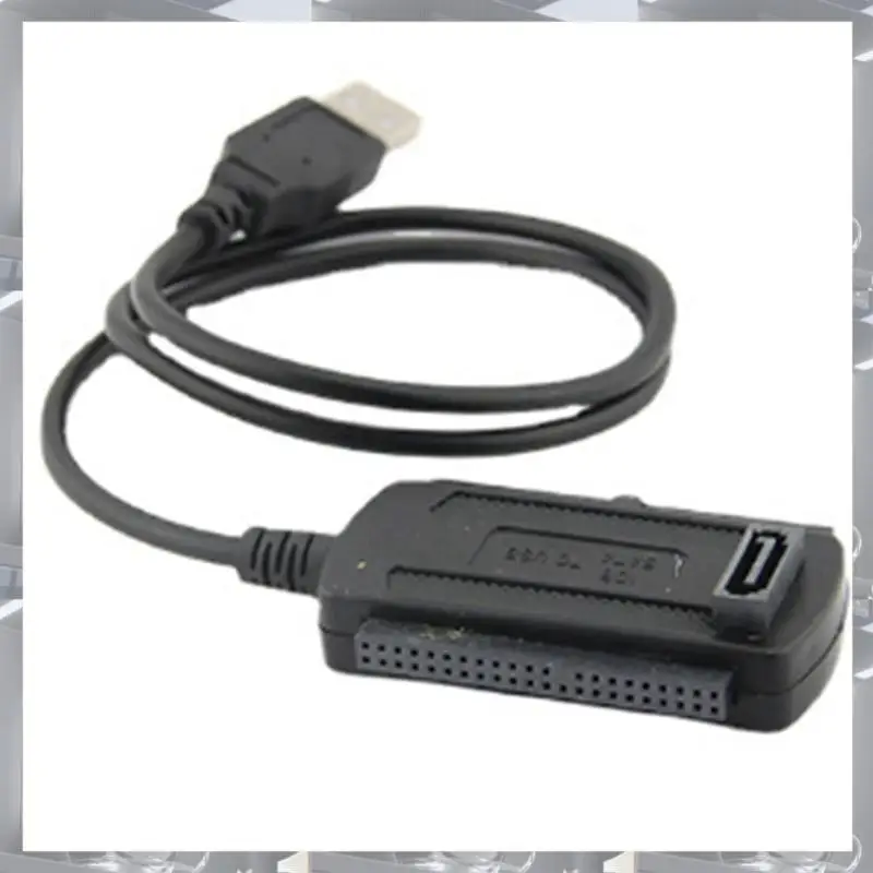Hot Selling-2X USB To IDE SATA Adapter Converter SATA 2.5 3.5 Inch Hard Drive Disk Adapter Cable For PC Laptop Notebook,2X USB T