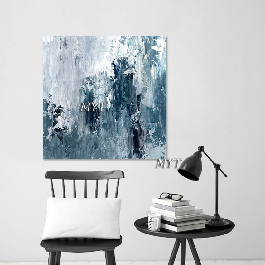 Hand Painted Modern Canvas Art Acrylic Textured Abstract Painting Wall Picture For Bedroom Frameless Home Decoration Objects ﻿