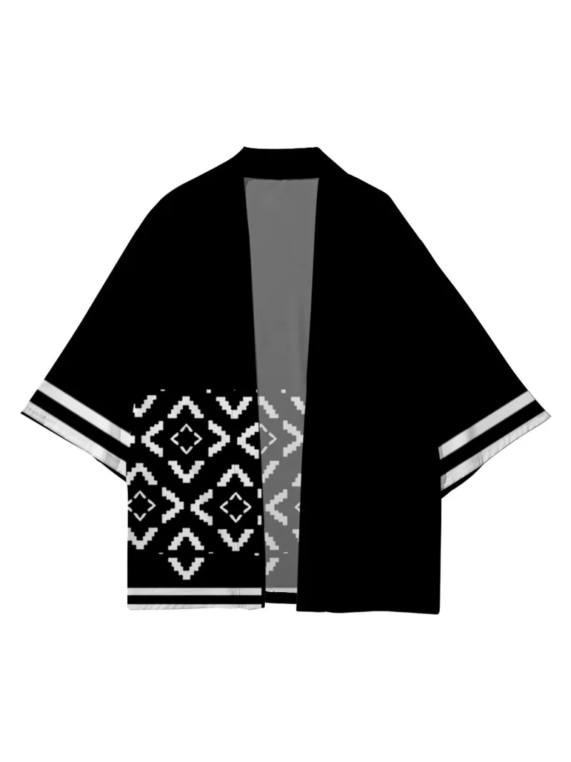 새로운 애니메이션 코스프레 프린트 기모노 여성 남성 하라주쿠 일본식 유카타 로브 패션 기모노 스트리트 코스프레 가디건 셔츠