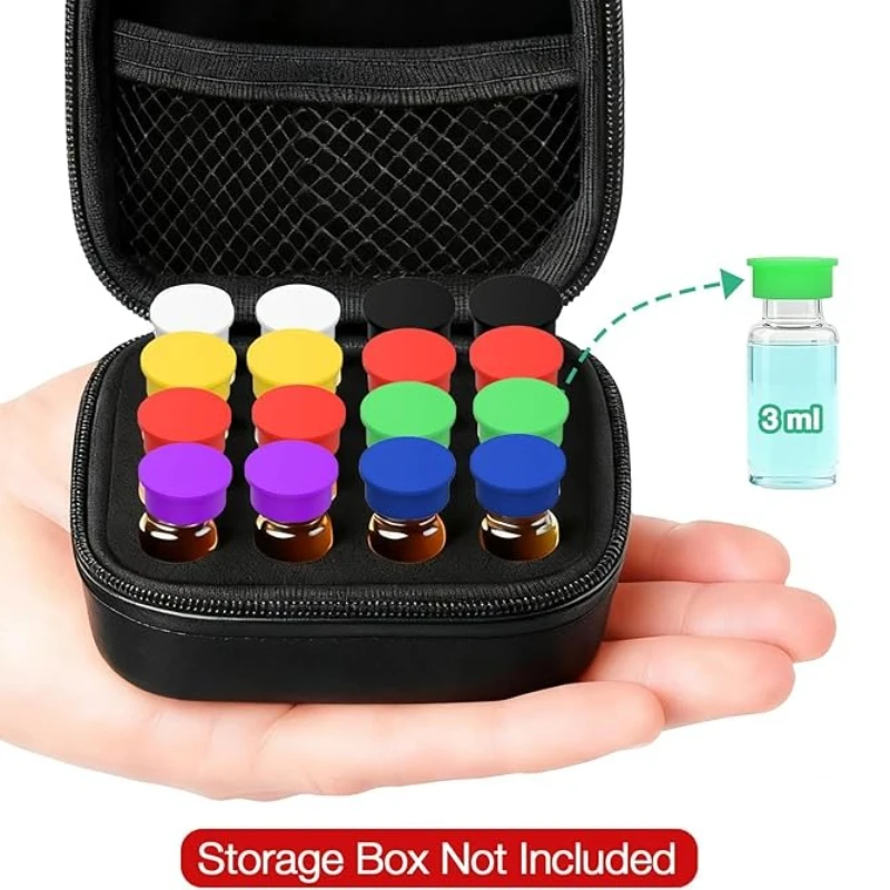 Silikon-Peptid-Fläschchen-Schutzkappen für 1ml 2ml 3ml 5ml Insulinfläschchen Wiederverwendbare Staubresistente Flip-Off-Deckel Peptid-Aufbewahrung – Detail 7