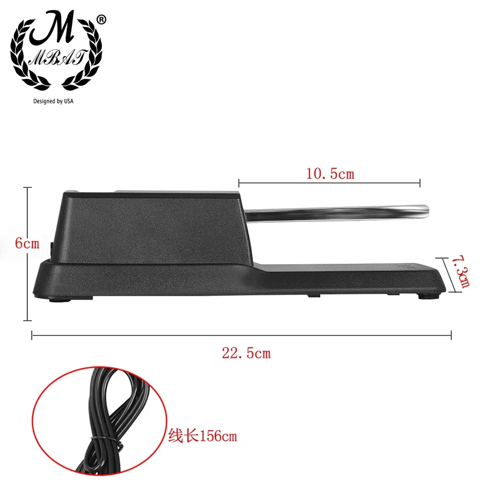 M MBAT Hochwertiges Sustain-Dämpferpedal für Klaviertastatur für Yamaha Casio Roland E-Piano Elektronische Orgel Neues Upgrade – Detail 3