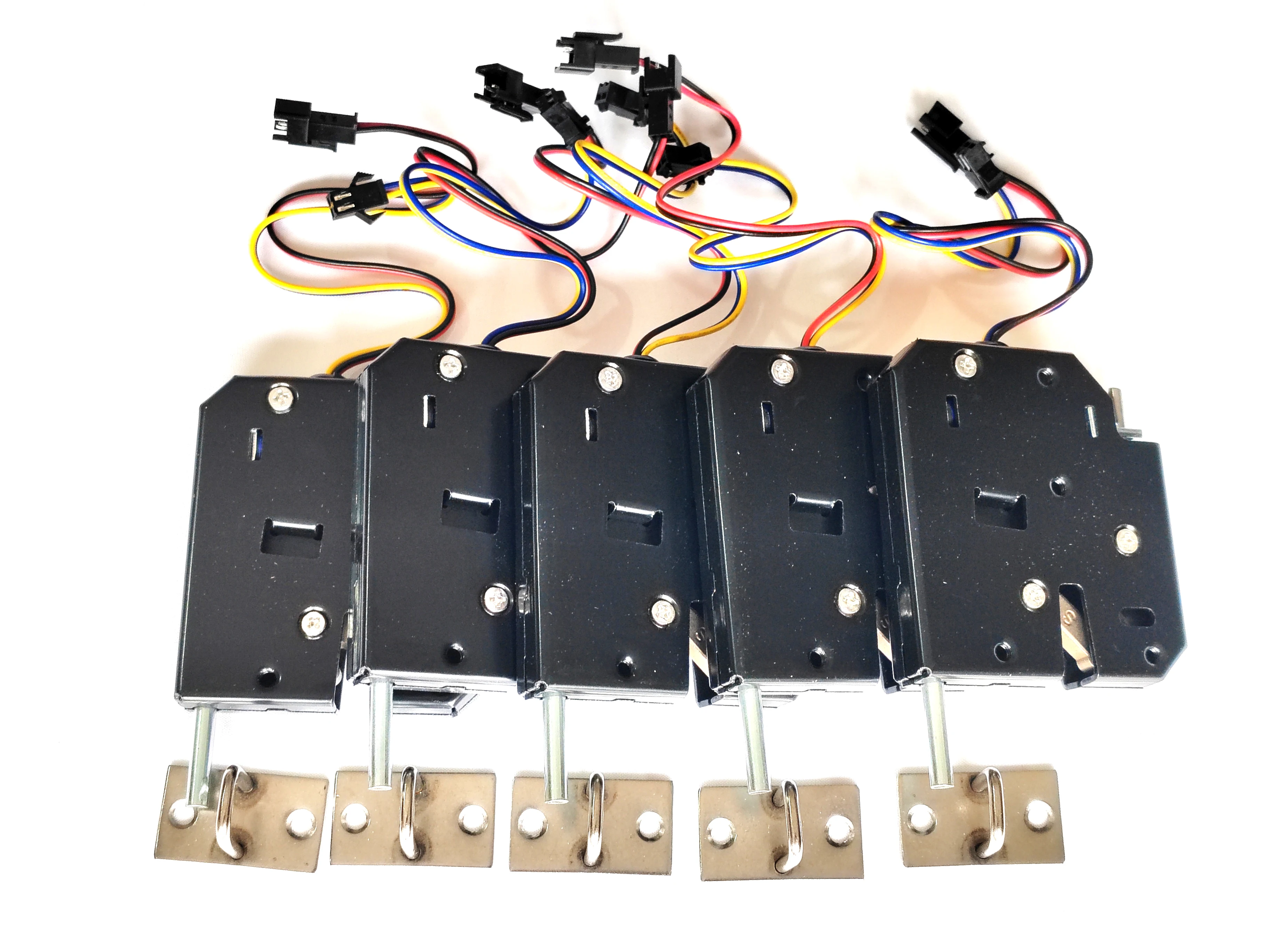 

5 units 12VDC Solenoid Electromagnetic Electric Control Cabinet Drawer Lockers Lock Pudsh-push Design Automatic Open the Door