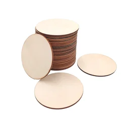 5pcs 100mm 4inch Ornaments Unfinished Rustic Home Painting DIY Craft Wood Slices Round Natural Wedding Decoration Blank