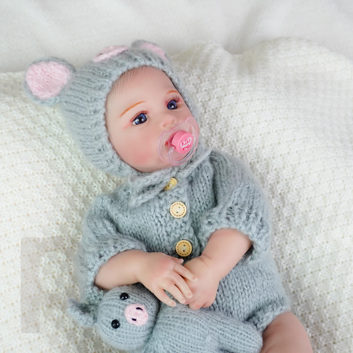 

Realistic Finished Reborn Doll Cloth Body Doll Handmade Girl Christmas Gift Toy High-quality Handmade Art Doll Christmas Gift
