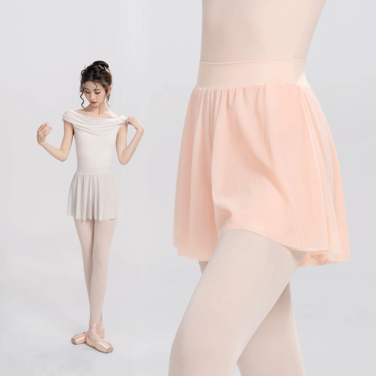 Ballet Pants Woman Yoga Pants Skirted Pants Mesh Short Training Sport Dance Pants Jogging Runing Pants Fitness Trousers