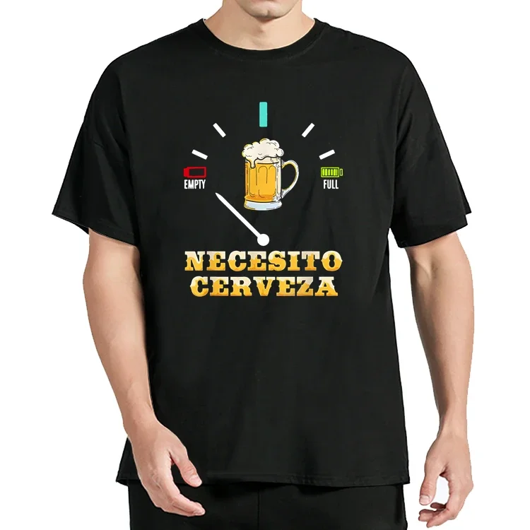 D Summer Funny Necesito Cerveza ho bisogno di una maglietta da bira maglietta Casual Fitness top Tees abbigliamento da uomo